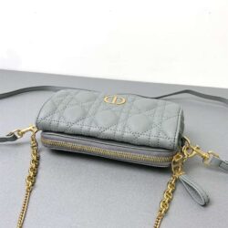 DIOR CARO POUCH WITH CHAIN replica