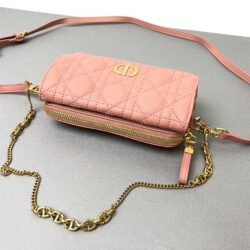 DIOR CARO POUCH WITH CHAIN replica