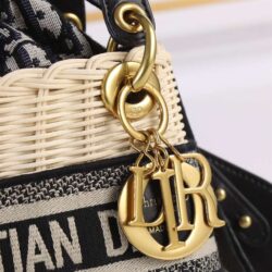 Dior MINI LADY BAG Natural Wicker replica