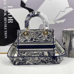 Dior Medium Lady-D Lite Animals Pattern replica