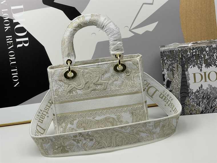 Dior Medium Lady-D Lite Animals Pattern replica