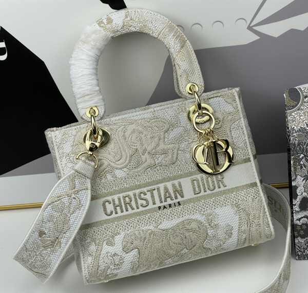 Dior Medium Lady-D Lite Animals Pattern replica