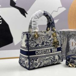 Dior Medium Lady-D Lite Animals Pattern replica