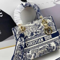 Dior Medium Lady-D Lite Animals Pattern replica