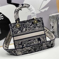 Dior Medium Lady-D Lite Animals Pattern replica