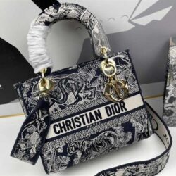 Dior Medium Lady-D Lite Animals Pattern replica