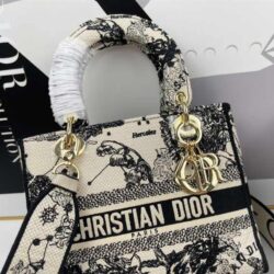 Dior Medium Lady-D Lite Animals Pattern replica