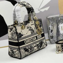 Dior Medium Lady-D Lite Animals Pattern replica