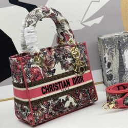 Dior Medium Lady-D Lite Animals Pattern replica