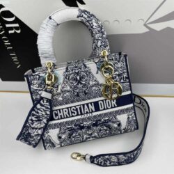 Dior Medium Lady-D Lite Animals Pattern replica