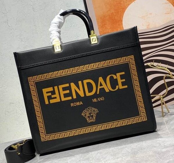 FENDACE LOGO SUNSHINE TOTE BAG replica