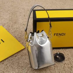 Fendi Mon Tresor Laminated Leather Mini Bag replica