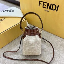 Fendi Mon Tresor Canvas FF Mini Bag replica