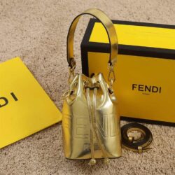 Fendi Mon Tresor Laminated Leather Mini Bag replica