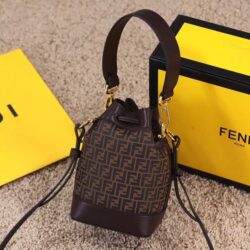 Fendi Mon Tresor Leather Mini-Bag With FF Print replica