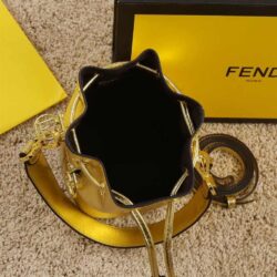 Fendi Mon Tresor Laminated Leather Mini Bag replica