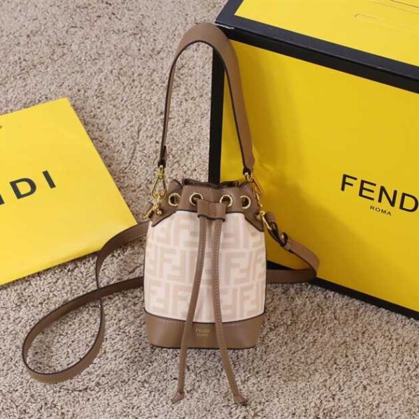 Fendi Mon Tresor Leather Mini-Bag With FF Print replica