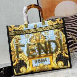 FENDACE SUNSHINE LEATHER TOTE BAG replica