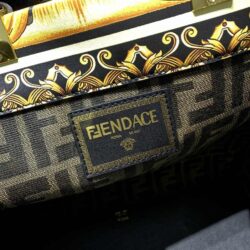 FENDACE SUNSHINE LEATHER TOTE BAG replica