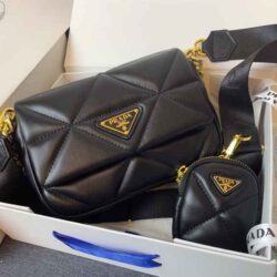 Prada System Nappa Leather Patchwork Bag replica