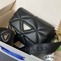 Prada System Nappa Leather Patchwork Bag replica