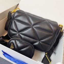 Prada System Nappa Leather Patchwork Bag replica