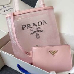 Prada Small Sequined Mesh Tote Bag replica