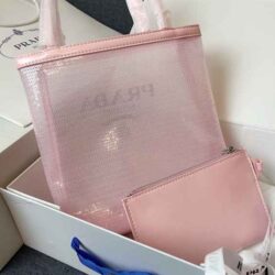 Prada Small Sequined Mesh Tote Bag replica