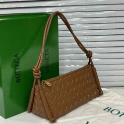 Bottega Veneta Small Intrecciato Strapped Pouch Bag replica