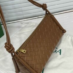 Bottega Veneta Small Intrecciato Strapped Pouch Bag replica