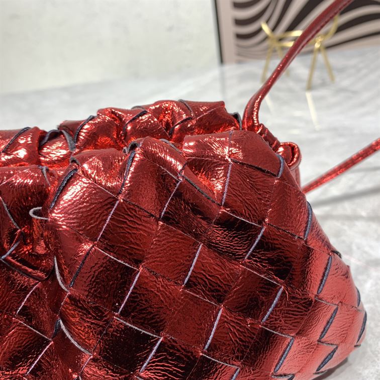 Bottega Veneta Intrecciato Shiny Mini Pouch replica