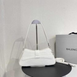 Balenciaga LINDSAY SMALL SHOULDER BAG WITH STRAP CROC-EMBOSSED replica