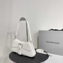 Balenciaga LINDSAY SMALL SHOULDER BAG WITH STRAP CROC-EMBOSSED replica