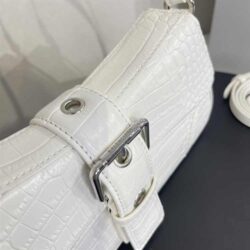 Balenciaga LINDSAY SMALL SHOULDER BAG WITH STRAP CROC-EMBOSSED replica