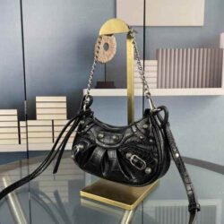 BALENCIAGA Le Cagole Mini Leather Shoulder Bag replica