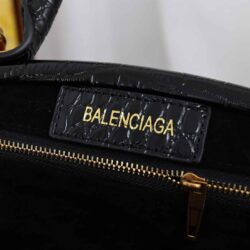 Balenciaga Editor Small Croc-Embossed Leather Bag replica