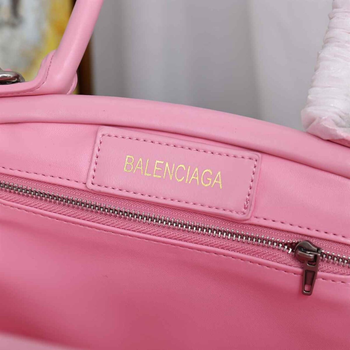 Balenciaga Editor Small Embossed Leather Bag replica