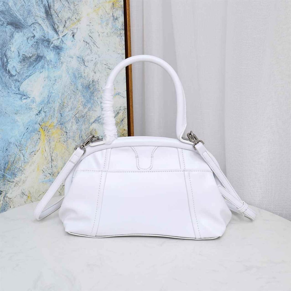 Balenciaga Editor Small Embossed Leather Bag replica