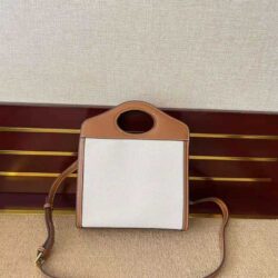 BURBERRY Two Tone Mini Pocket Bag replica