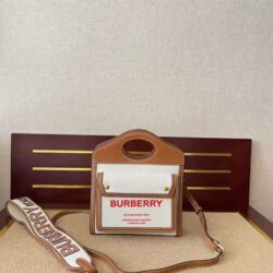 BURBERRY Two Tone Mini Pocket Bag replica