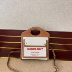 BURBERRY Two Tone Mini Pocket Bag replica