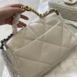 CHANEL Goatskin Quilted Medium 19 Flap replica