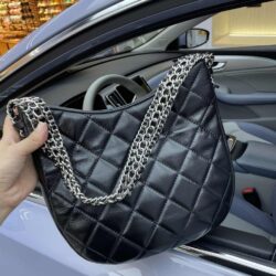 CHANEL Quilted Chain Hobo Bag replica