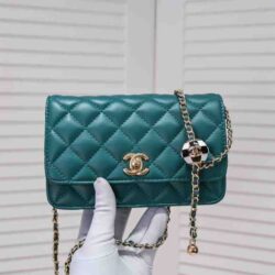 CHANEL CC Pearl Crush Wallet on Chain replica