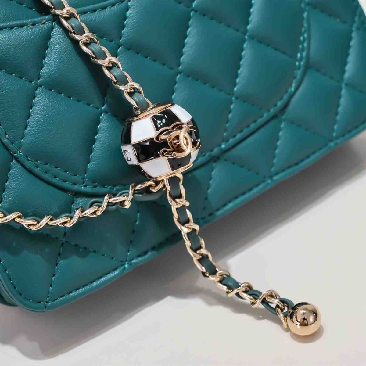 CHANEL CC Pearl Crush Wallet on Chain replica