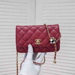 CHANEL CC Pearl Crush Wallet on Chain replica