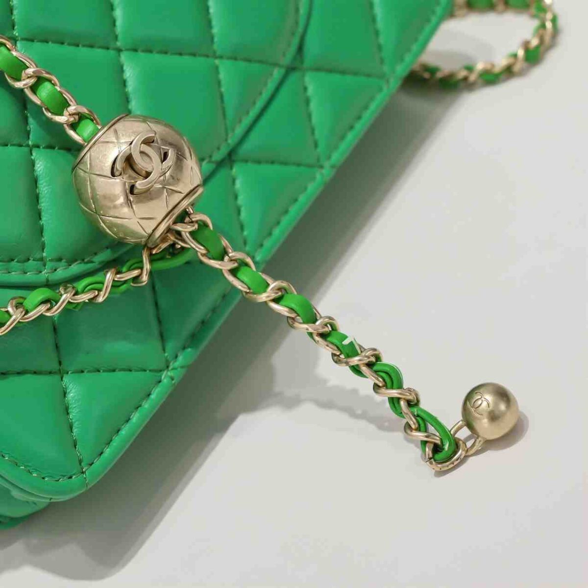 CHANEL CC Pearl Crush Wallet on Chain replica