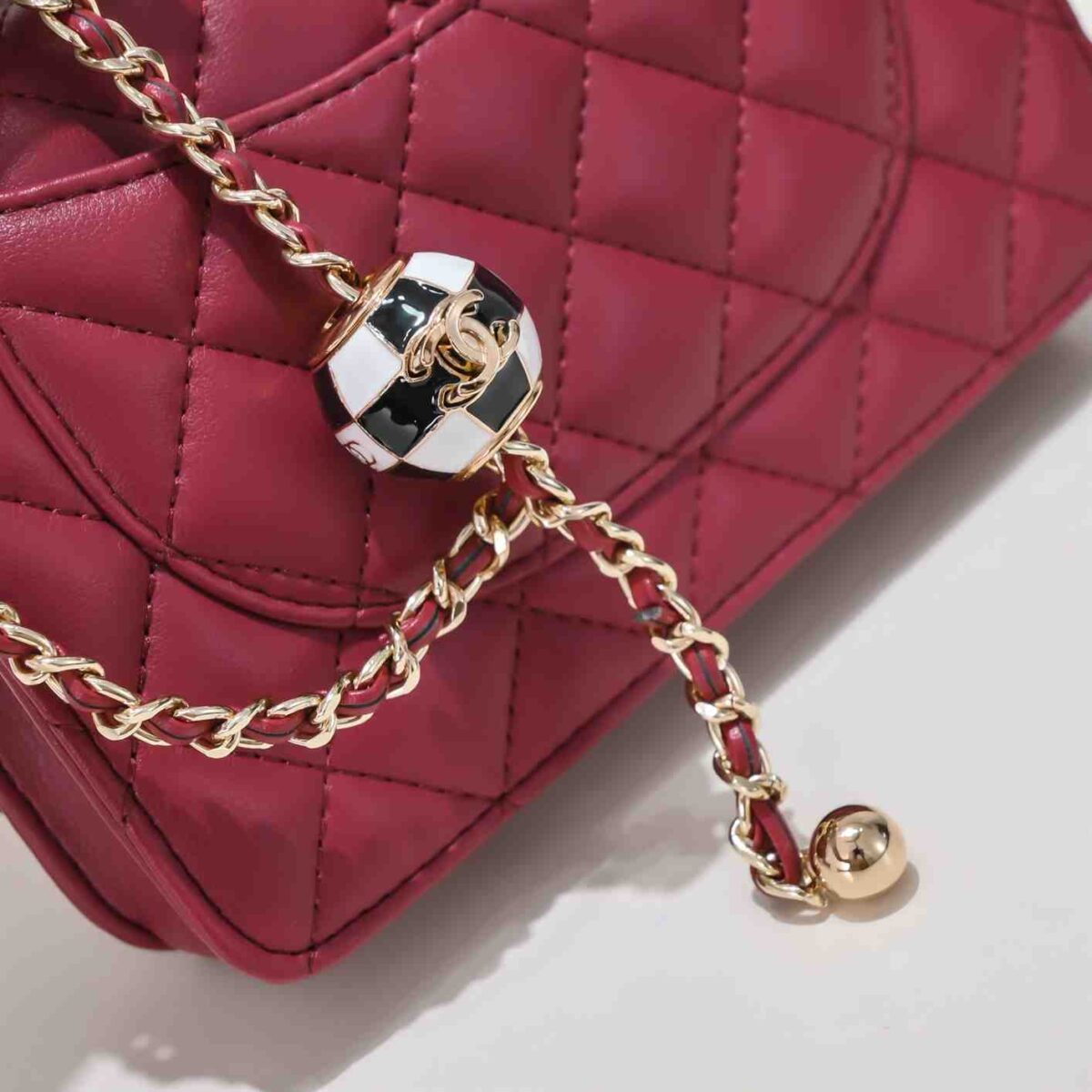 CHANEL CC Pearl Crush Wallet on Chain replica