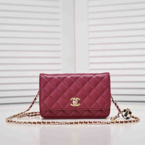 CHANEL CC Pearl Crush Wallet on Chain replica