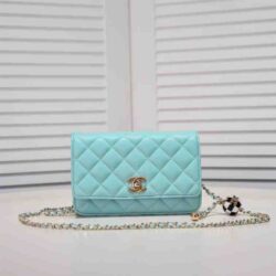 CHANEL CC Pearl Crush Wallet on Chain replica